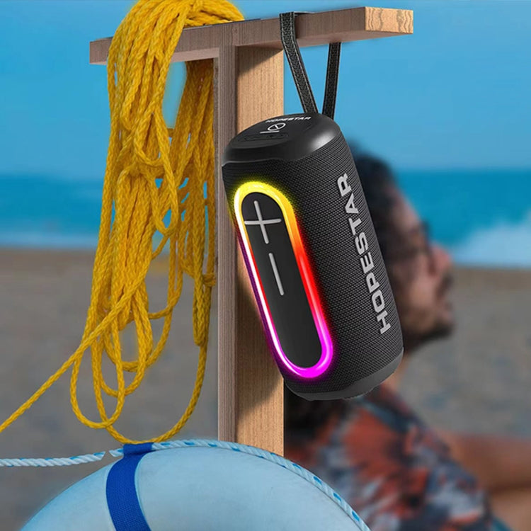 HOPESTAR P60 IPX6 Waterproof 10W 66mm Outdoor Bluetooth Speaker(Black) - Waterproof Speaker by HOPESTAR | Online Shopping South Africa | PMC TechLife | Buy Now Pay Later Mobicred