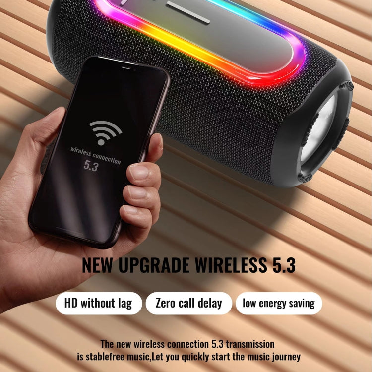 HOPESTAR P60 IPX6 Waterproof 10W 66mm Outdoor Bluetooth Speaker(Black) - Waterproof Speaker by HOPESTAR | Online Shopping South Africa | PMC TechLife | Buy Now Pay Later Mobicred