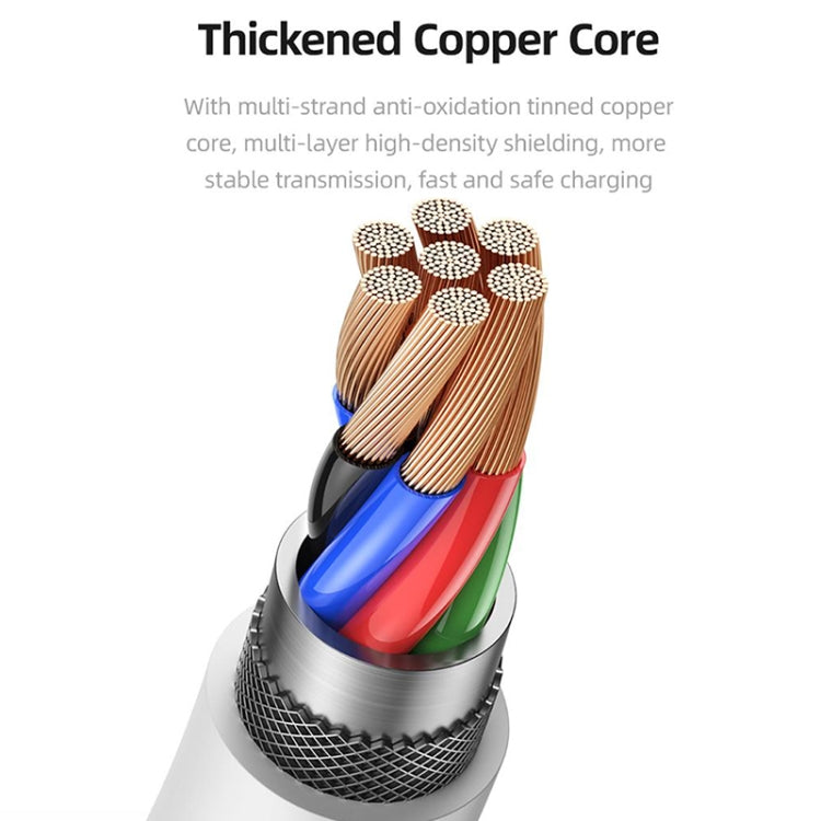 USAMS US-SJ610 U84 PD20W USB-C / Type-C to 8 Pin Charging Data Cable, Cable Length:1m(White) - free shipping - PMC TechLife - Order now!