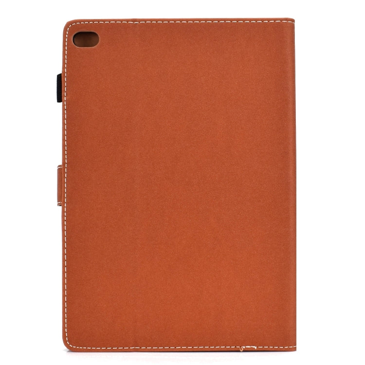 For iPad Air / iPad Air 2 / iPad 9.7 (2018 & 2017) Solid Color Tablet PC Universal Magnetic Horizontal Flip Leather Case with Card Slots & Holder(Brown) - More iPad Cases by PMC TechLife | Online Shopping South Africa | PMC TechLife | Buy Now Pay Later Mobicred