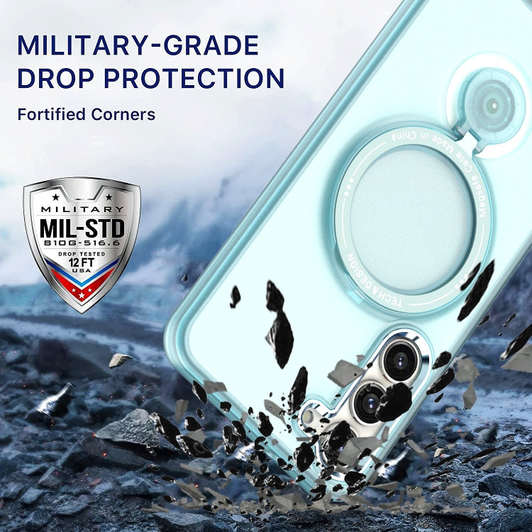 For Samsung Galaxy S23+ 5G 360 Degree Rotation Holder MagSafe Magnetic Phone Case(Purple) - Galaxy S23+ 5G Cases by PMC TechLife | Online Shopping South Africa | PMC TechLife