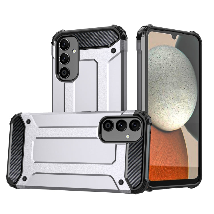 For Samsung Galaxy A34 5G Magic Armor TPU Hard PC Phone Case(Silver) - free shipping - PMC TechLife - Order now!
