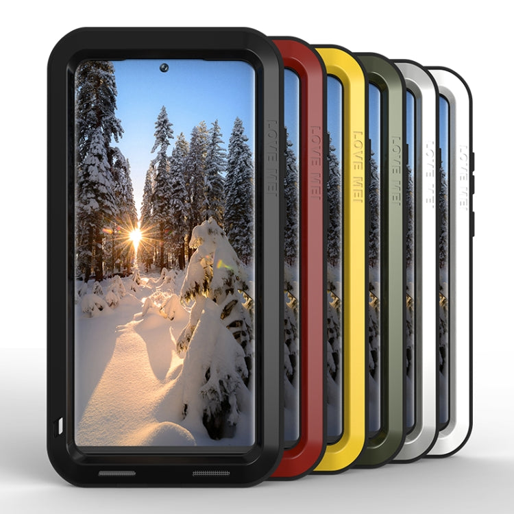 For Samsung Galaxy S23 Ultra 5G LOVE MEI Metal Shockproof Life Waterproof Dustproof Phone Case(Red) - free shipping - PMC TechLife - Order now!