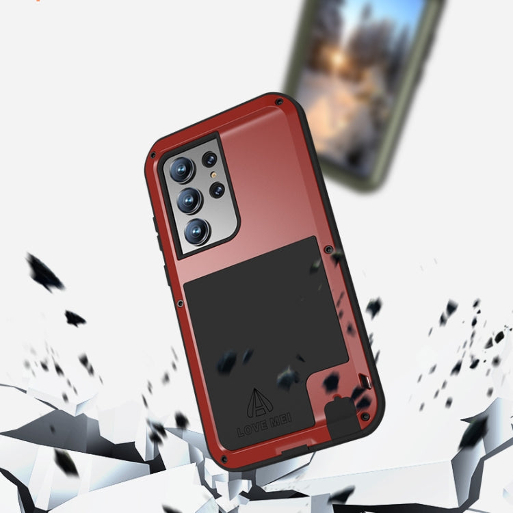 For Samsung Galaxy S23 Ultra 5G LOVE MEI Metal Shockproof Life Waterproof Dustproof Phone Case(White) - Galaxy S23 Ultra 5G Cases by LOVE MEI | Online Shopping South Africa | PMC TechLife | Buy Now Pay Later Mobicred