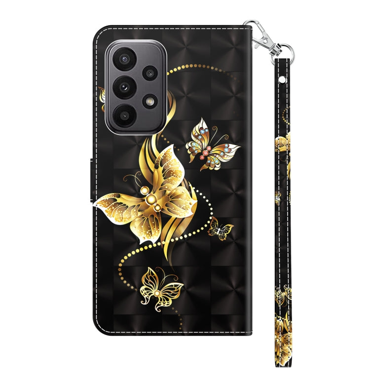 For Samsung Galaxy A24 4G 3D Painted Leather Phone Case(Golden Swallow Butterfly) - free shipping - PMC TechLife - Order now!