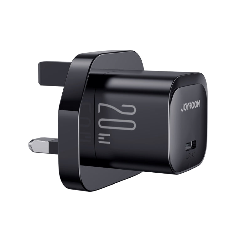 JOYROOM JR-TCF02 PD Type-C 20W Mini Charger, Plug:UK Plug(Black) - USB Charger by JOYROOM | Online Shopping South Africa | PMC TechLife | Buy Now Pay Later Mobicred