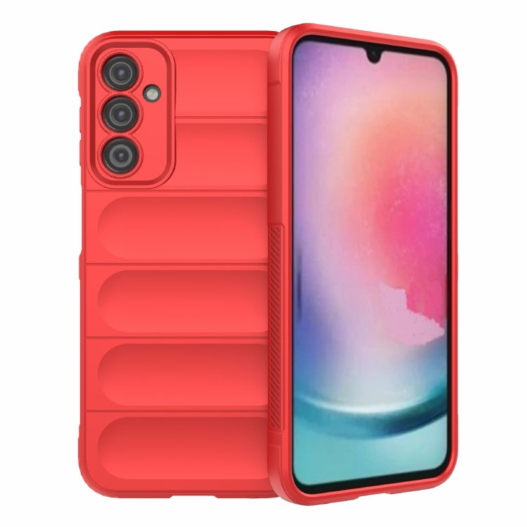 For Samsung Galaxy A24 5G / A24 4G Magic Shield TPU + Flannel Phone Case(Red) - free shipping - PMC TechLife - Order now!