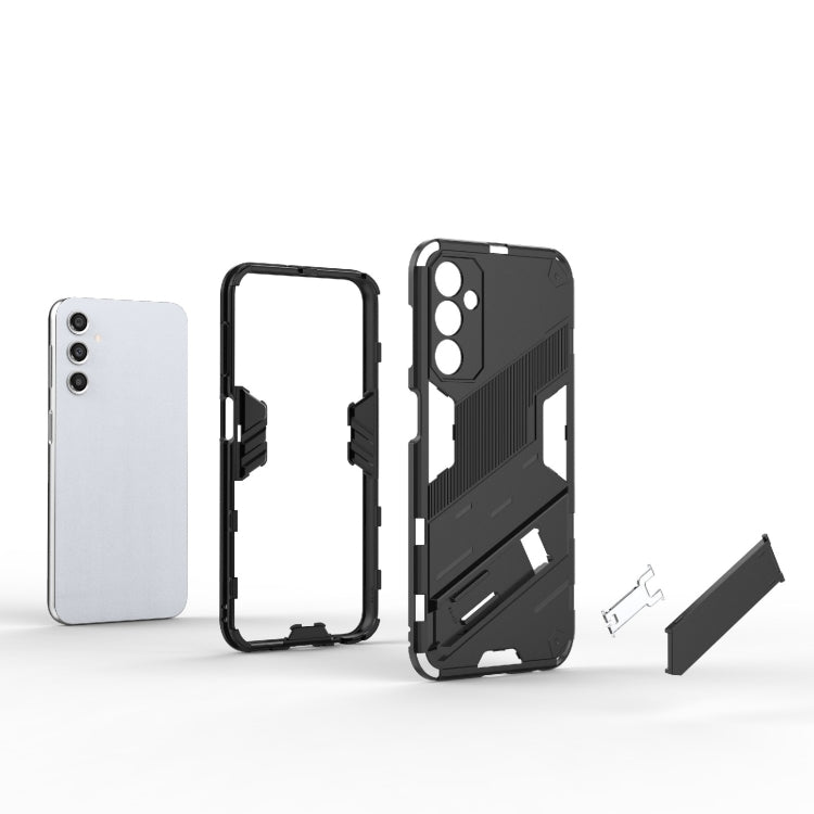 For Samsung Galaxy A24 5G / A24 4G Punk Armor 2 in 1 PC + TPU Shockproof Phone Case with Invisible Holder(Orange) - free shipping - PMC TechLife - Order now!