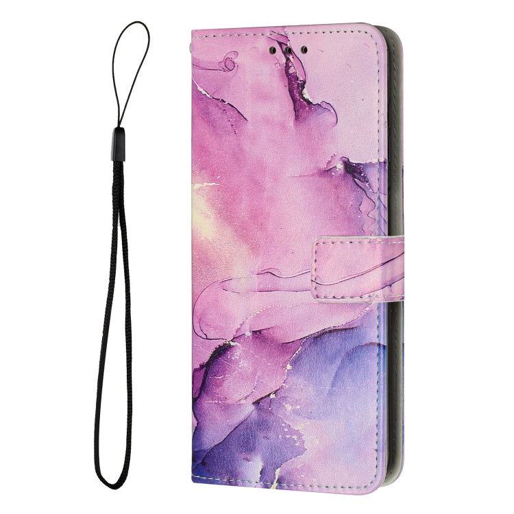 For Motorola Moto G53 5G/G13 4G/G23 4G Painted Marble Pattern Leather Phone Case(Purple) - free shipping - PMC TechLife - Order now!