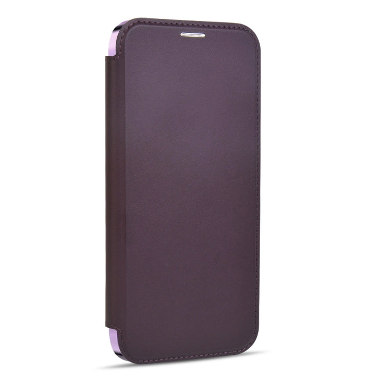 For Samsung Galaxy S23 5G MagSafe Magnetic RFID Anti-theft Leather Phone Case(Dark Purple) - Galaxy S23 5G Cases by PMC TechLife | Online Shopping South Africa | PMC TechLife