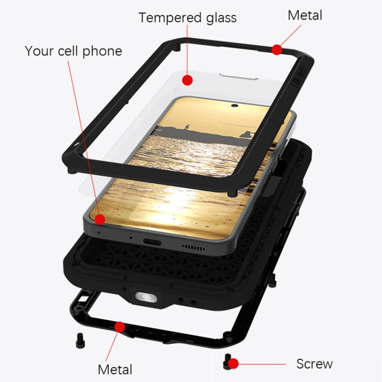 For Xiaomi 13 LOVE MEI Metal Shockproof Life Waterproof Dustproof Phone Case(White) - Xiaomi Cases by LOVE MEI | Online Shopping South Africa | PMC TechLife | Buy Now Pay Later Mobicred