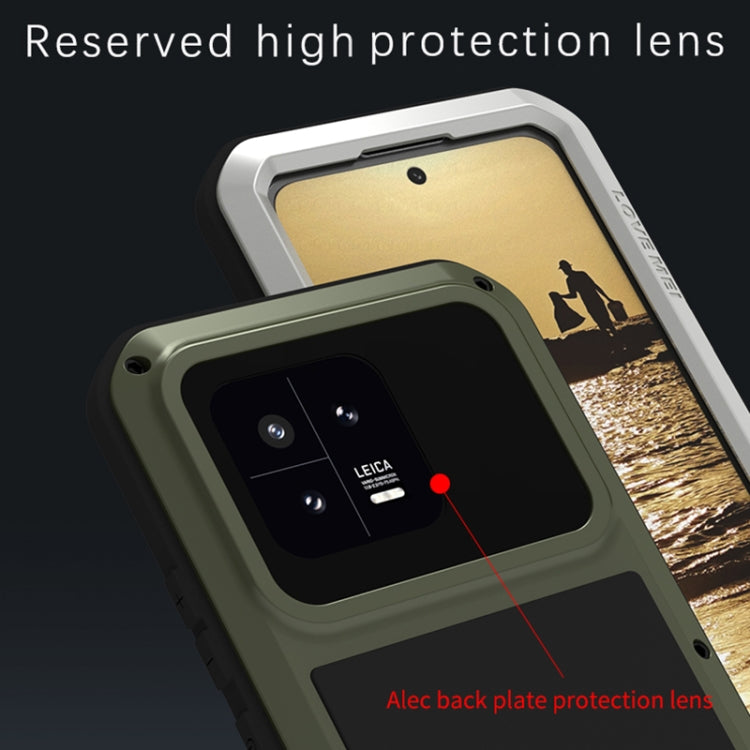 For Xiaomi 13 LOVE MEI Metal Shockproof Life Waterproof Dustproof Phone Case(Black) - free shipping - PMC TechLife - Order now!