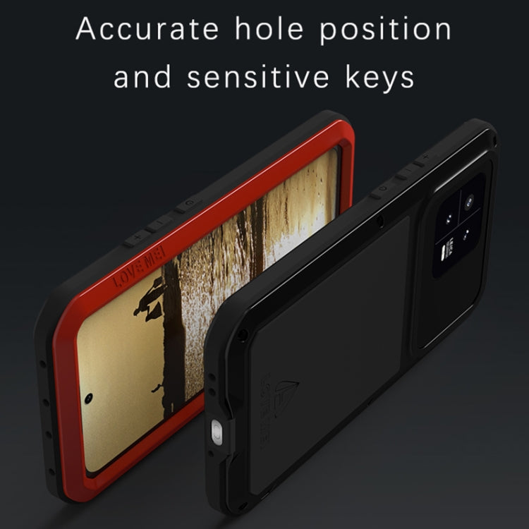 For Xiaomi 13 LOVE MEI Metal Shockproof Life Waterproof Dustproof Phone Case(Black) - free shipping - PMC TechLife - Order now!