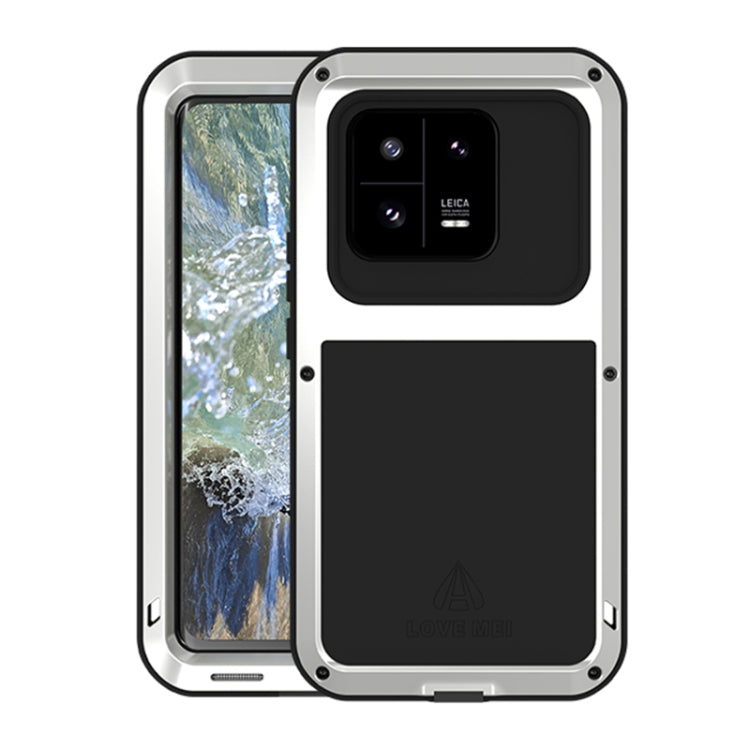 For Xiaomi 13 Pro LOVE MEI Metal Shockproof Life Waterproof Dustproof Phone Case(Silver) - free shipping - PMC TechLife - Order now!