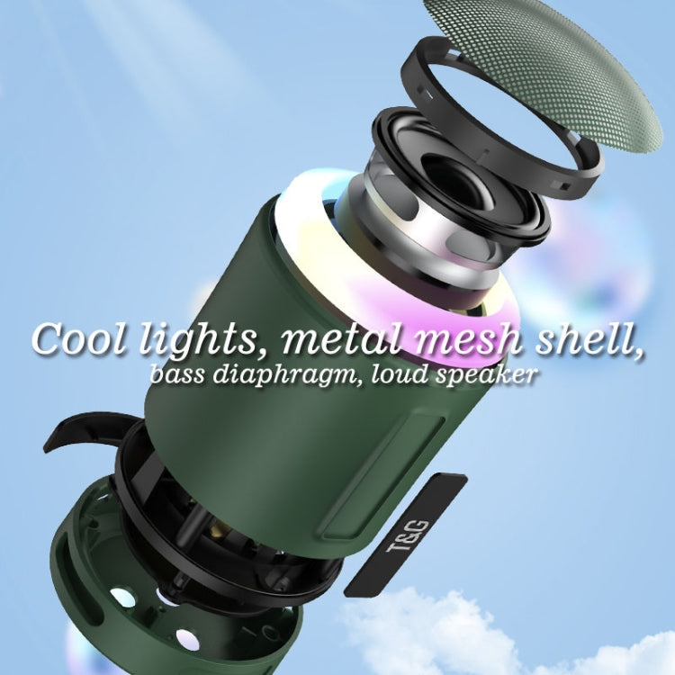 T&G TG373 Outdoor Portable LED Light RGB Multicolor Wireless Bluetooth Speaker Subwoofer(Red) - free shipping - PMC TechLife - Order now!