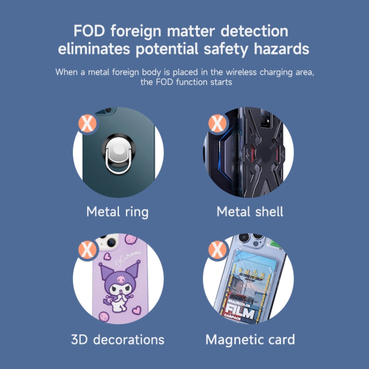 N21 15W 3 in 1 Transparent Magnetic Wireless Charger(Orange) -  by PMC TechLife | Online Shopping South Africa | PMC TechLife