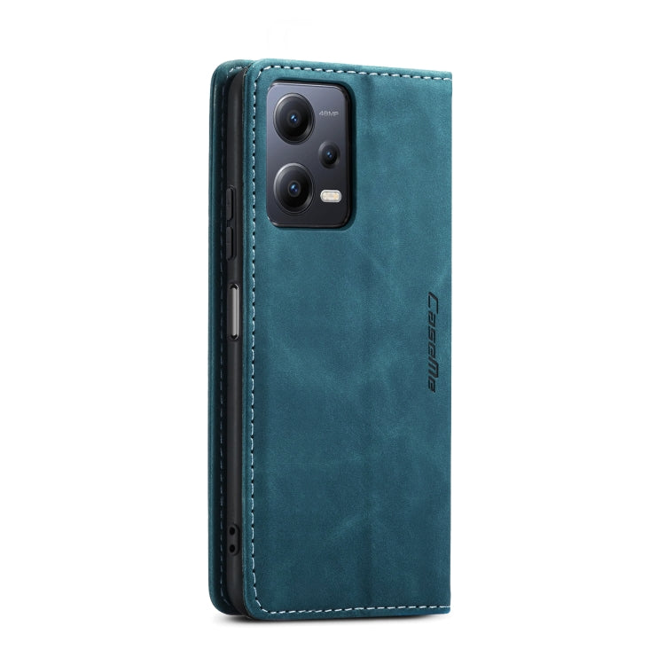 For Xiaomi Redmi Note 12 5G / Poco X5 CaseMe 013 Multifunctional Horizontal Flip Leather Phone Case(Blue) - free shipping - PMC TechLife - Order now!