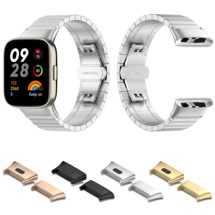 For Xiaomi Redmi Watch 3 / Mi Watch Lite 3 1 Pair Metal Watch Band Connector(Black) -  by PMC TechLife | Online Shopping South Africa | PMC TechLife