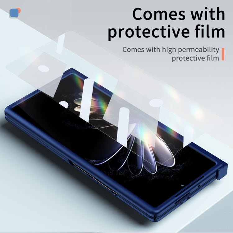 For Xiaomi Mix Fold 2 Hinge All-inclusive Magnetic Phone Case with Stand(Blue) - Xiaomi Cases by PMC TechLife | Online Shopping South Africa | PMC TechLife