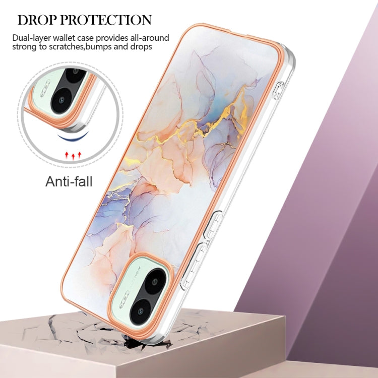 For Xiaomi Redmi A1 Electroplating IMD TPU Phone Case(White Marble) - free shipping - PMC TechLife - Order now!