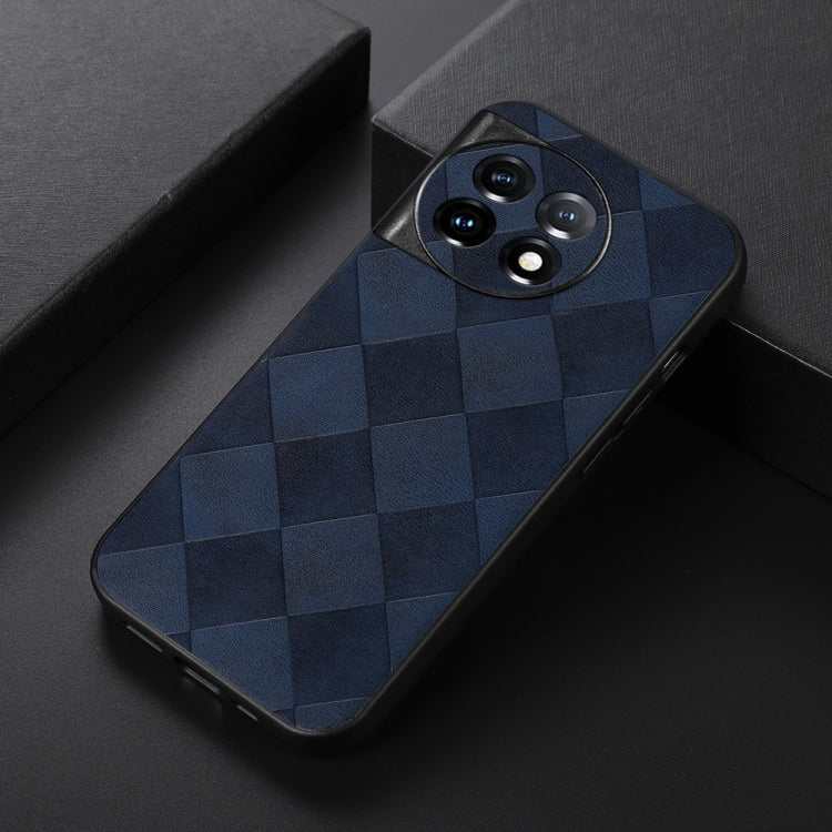 For OnePlus 11R/Ace 2 Weave Plaid PU Phone Case(Blue) - free shipping - PMC TechLife - Order now!