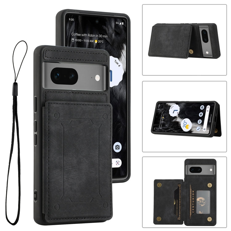For Google Pixel 7 5G Dream Magnetic Back Cover Card Wallet Phone Case(Black) - Google Cases by PMC TechLife | Online Shopping South Africa | PMC TechLife | Buy Now Pay Later Mobicred