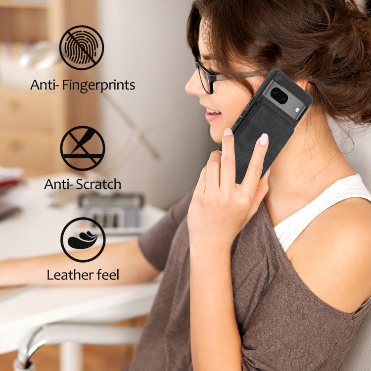 For Google Pixel 7 5G Dream Magnetic Back Cover Card Wallet Phone Case(Black) - Google Cases by PMC TechLife | Online Shopping South Africa | PMC TechLife | Buy Now Pay Later Mobicred