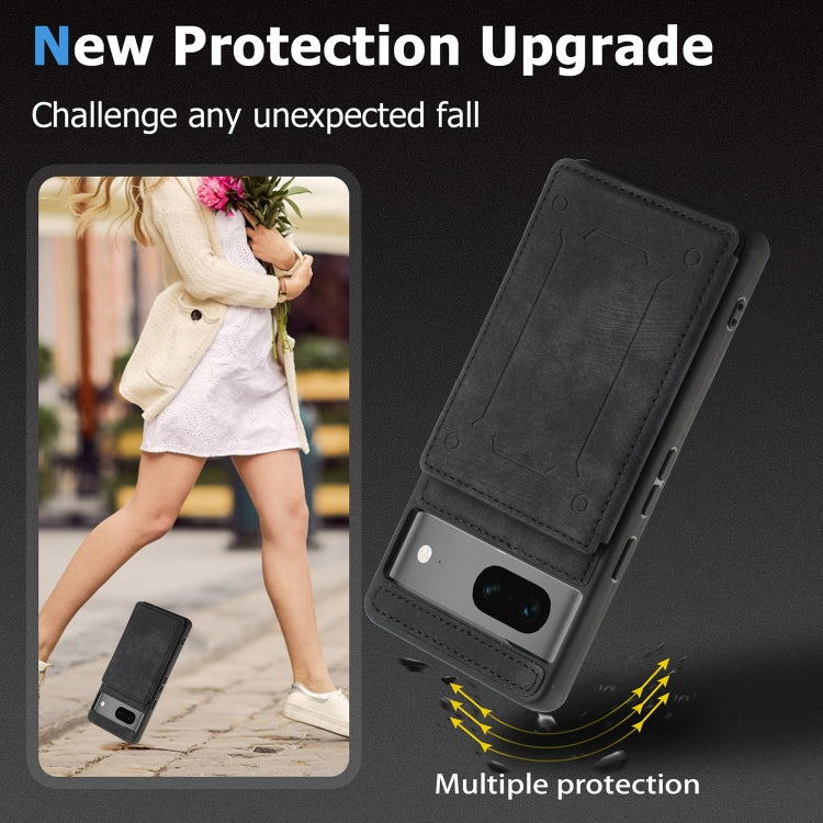 For Google Pixel 7 5G Dream Magnetic Back Cover Card Wallet Phone Case(Black) - Google Cases by PMC TechLife | Online Shopping South Africa | PMC TechLife | Buy Now Pay Later Mobicred