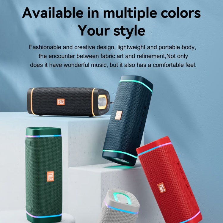 T&G TG375 Outdoor Portable LED Light RGB Wireless Bluetooth Speaker Subwoofer(Blue) - Desktop Speaker by T&G | Online Shopping South Africa | PMC TechLife | Buy Now Pay Later Mobicred
