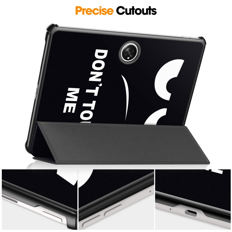 For OnePlus Pad Custer Painted 3-Fold Holder Smart Leather Tablet Case(Big Eye Me) - free shipping - PMC TechLife - Order now!