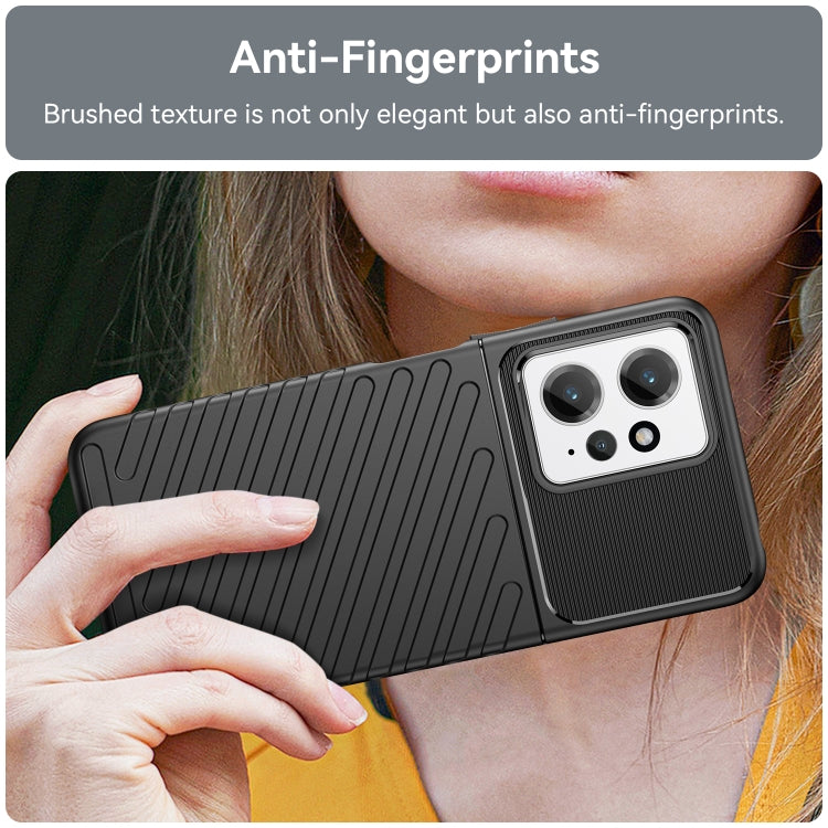 For Xiaomi Redmi Note 12 4G Global Thunderbolt Shockproof TPU Protective Soft Phone Case(Black) - free shipping - PMC TechLife - Order now!