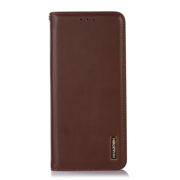 For Xiaomi Redmi Note 12 4G Global KHAZNEH Nappa Top Layer Cowhide Leather Phone Case(Brown) - Note 12 Cases by PMC TechLife | Online Shopping South Africa | PMC TechLife