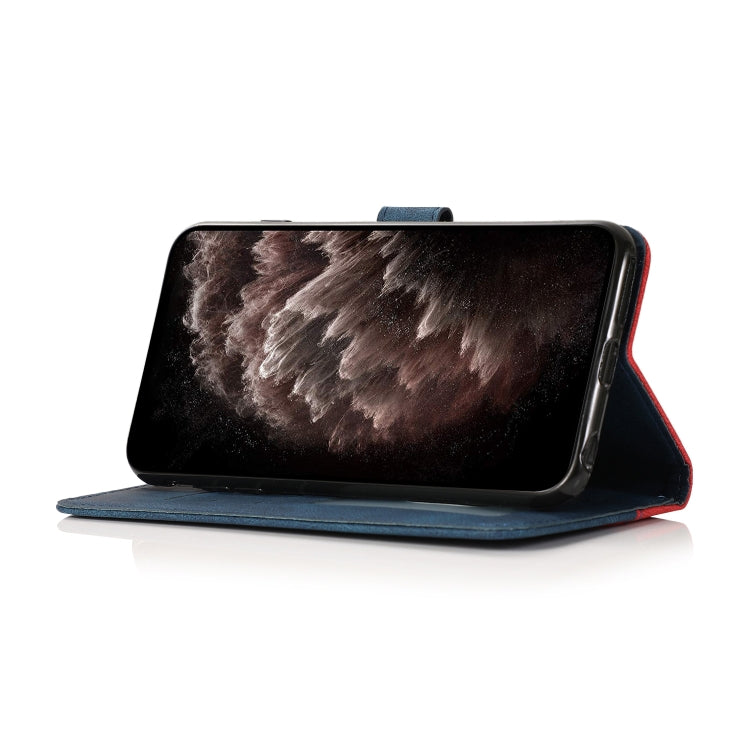 For Samsung Galaxy A50 / A30s / A50s Dual-color Stitching Leather Phone Case(Red Blue) - free shipping - PMC TechLife - Order now!