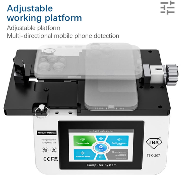 TBK-207 Portable Intelligent Air Tightness Detector Built-in Vacuum Pump(UK Plug) - free shipping - PMC TechLife - Order now!