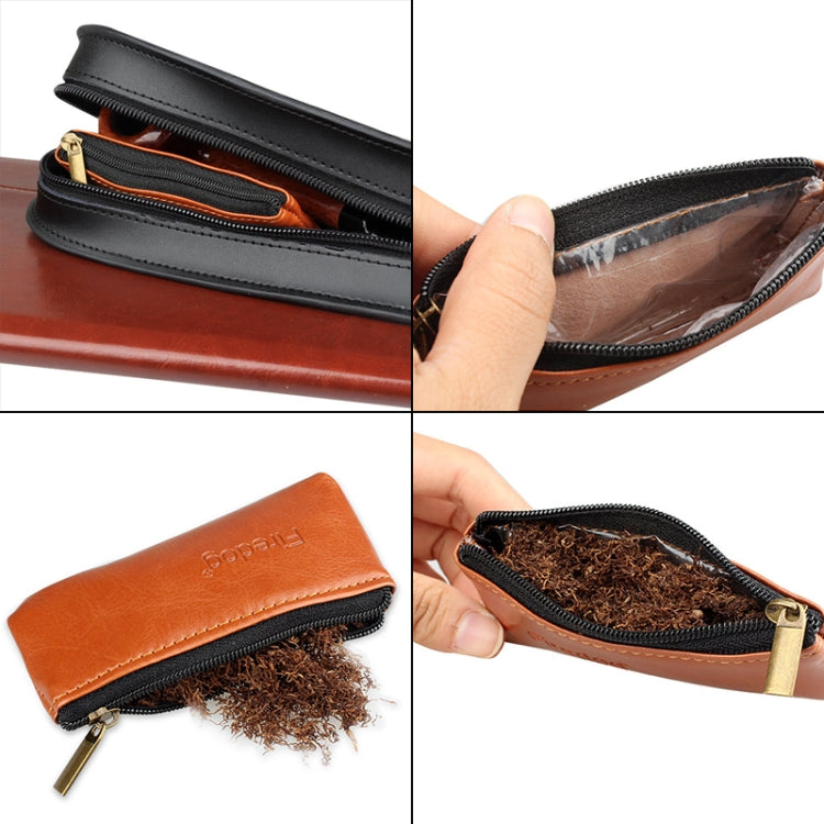 FIREDOG CL-45 Portable Moisture Pipe Tobacco Bag(Black) - Cigarette Box & Ashtrays by FIREDOG | Online Shopping South Africa | PMC TechLife | Buy Now Pay Later Mobicred