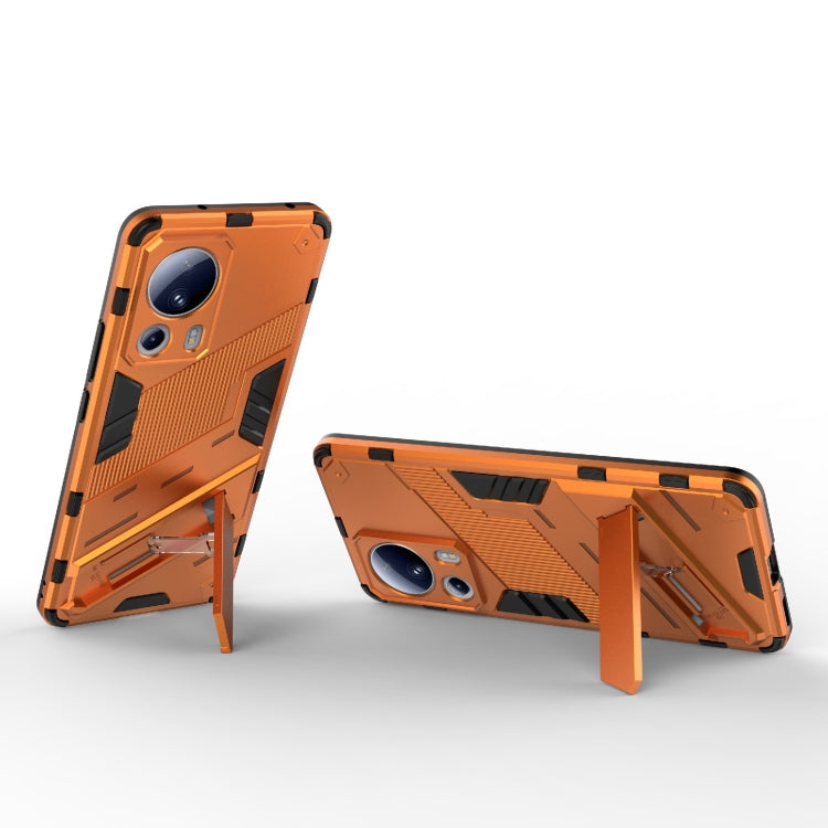 For Xiaomi 13 Lite Punk Armor 2 in 1 PC + TPU Shockproof Phone Case with Holder(Blue) - free shipping - PMC TechLife - Order now!