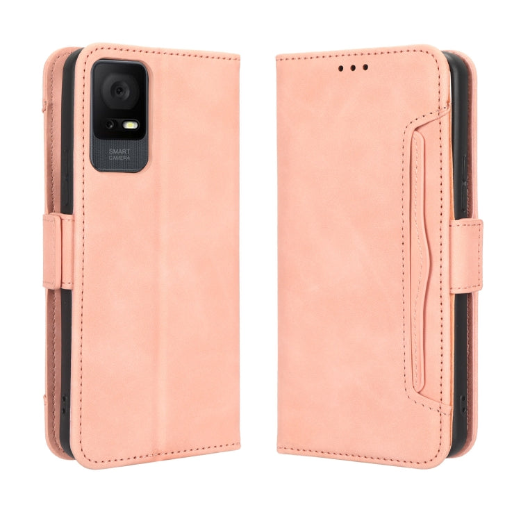For TCL 408 Skin Feel Calf Texture Card Slots Leather Phone Case(Pink) - free shipping - PMC TechLife - Order now!