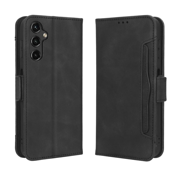 For Samsung Galaxy A24 4G Skin Feel Calf Texture Card Slots Leather Phone Case(Black) - free shipping - PMC TechLife - Order now!