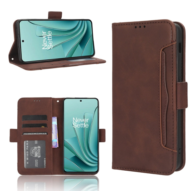 For OnePlus Ace 2V Skin Feel Calf Texture Card Slots Leather Phone Case(Brown) - free shipping - PMC TechLife - Order now!