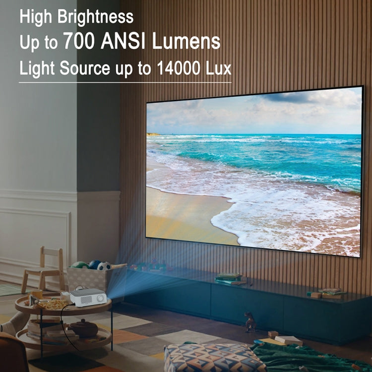 MECOOL KP1 1920x1080P 700ANSI Lumens Portable Mini LCD Smart Projector(UK Plug) - Mini Projector by MECOOL | Online Shopping South Africa | PMC TechLife