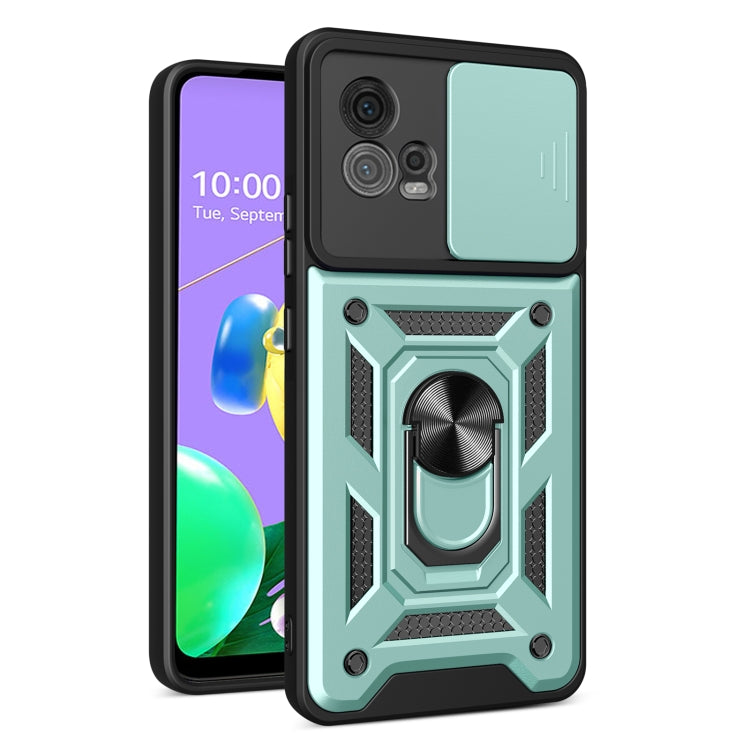 For Motorola Moto G72 Sliding Camera Cover Design TPU+PC Phone Case(Green) - free shipping - PMC TechLife - Order now!