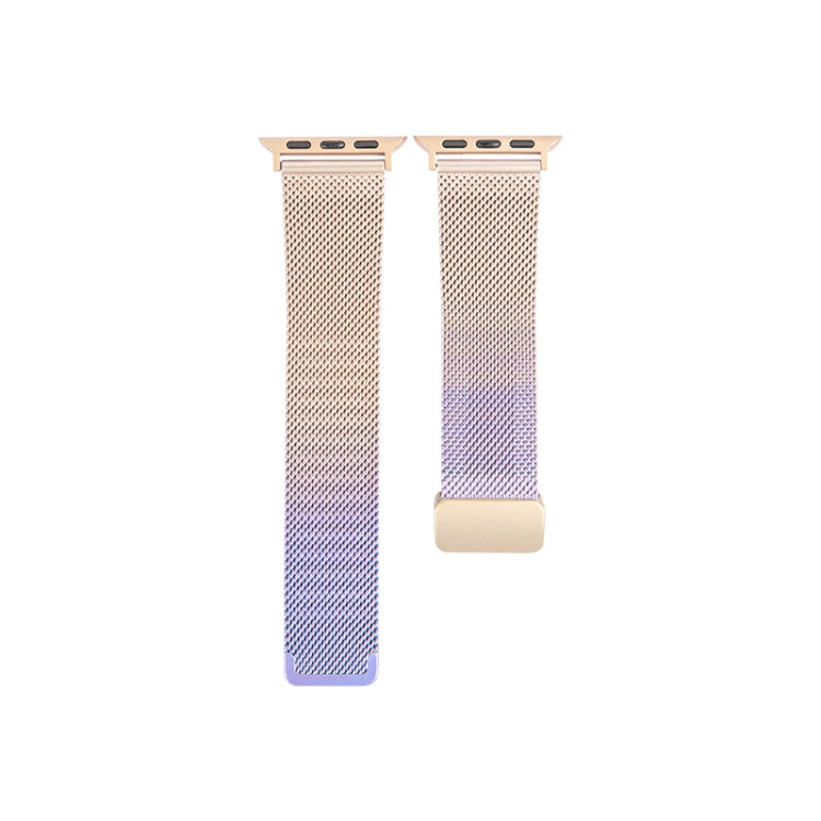 Milan Fold Buckle Metal Watch Band For Apple Watch Ultra 49mm / Series 8&7 45mm / SE 2&6&SE&5&4 44mm / 3&2&1 42mm (Light Purple) - Watch Bands by PMC TechLife | Online Shopping South Africa | PMC TechLife