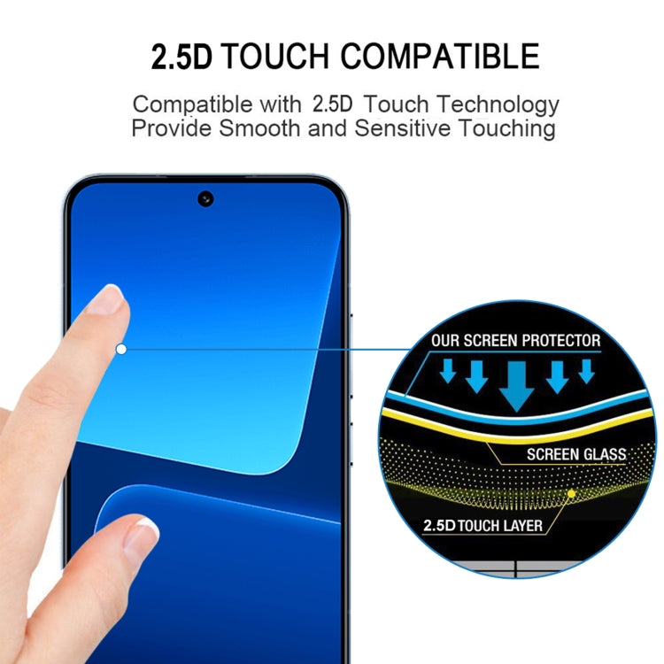For Xiaomi 13 Ultra Edge Glue 9H HD 3D Curved Edge Tempered Glass Film(Black) - free shipping - PMC TechLife - Order now!