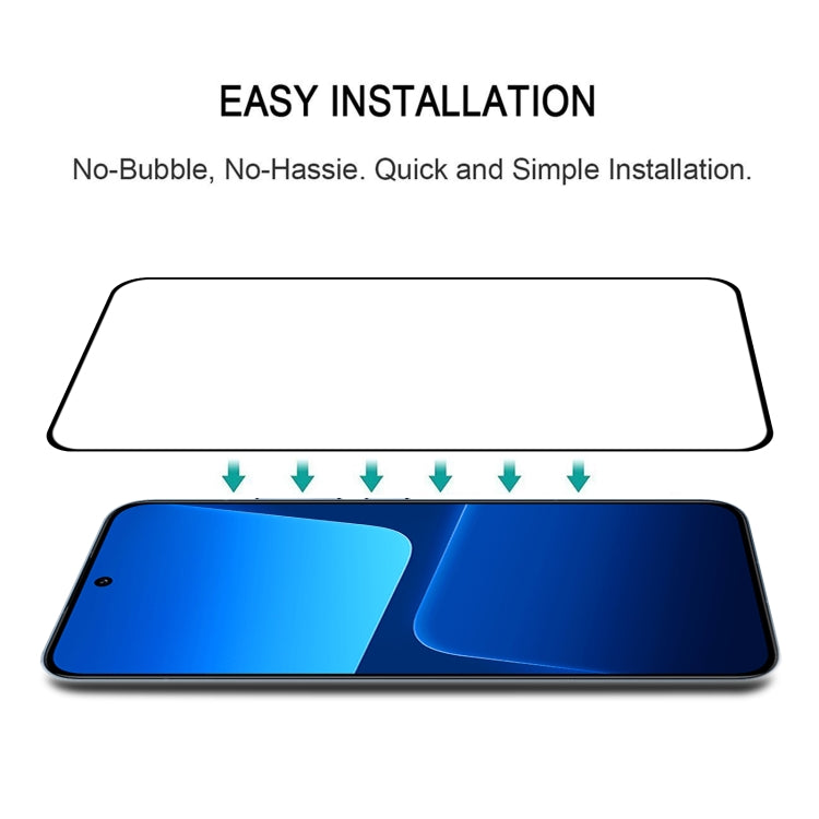 For Xiaomi 13 Ultra Edge Glue 9H HD 3D Curved Edge Tempered Glass Film(Black) - free shipping - PMC TechLife - Order now!