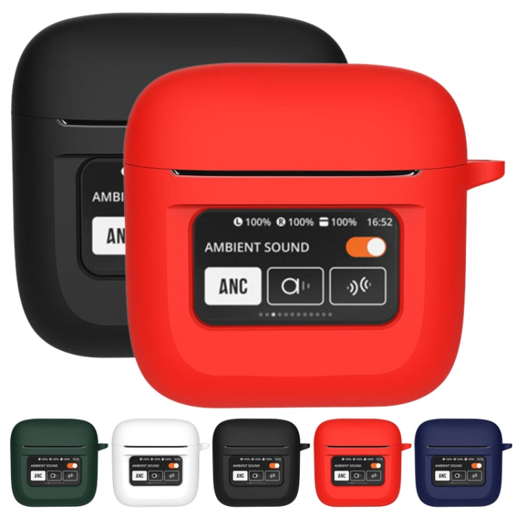 For JBL Tour Pro 2 Silicone Wireless Earphone Protective Case(Deep Green) - JBL Earphone Case by PMC TechLife | Online Shopping South Africa | PMC TechLife