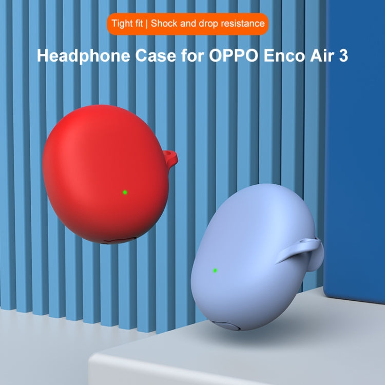 For OPPO Enco Air 3 Silicone Wireless Earphone Protective Case(Yellow) - Other Earphone Case by PMC TechLife | Online Shopping South Africa | PMC TechLife