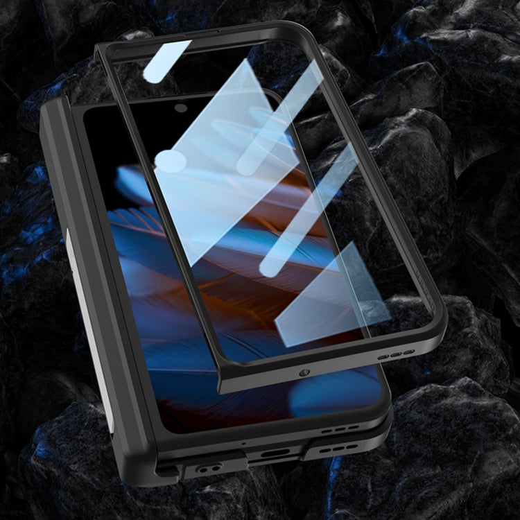 For OPPO Find N2 GKK Magnetic Hinge Flip Leather Phone Case with Holder(Black) - free shipping - PMC TechLife - Order now!