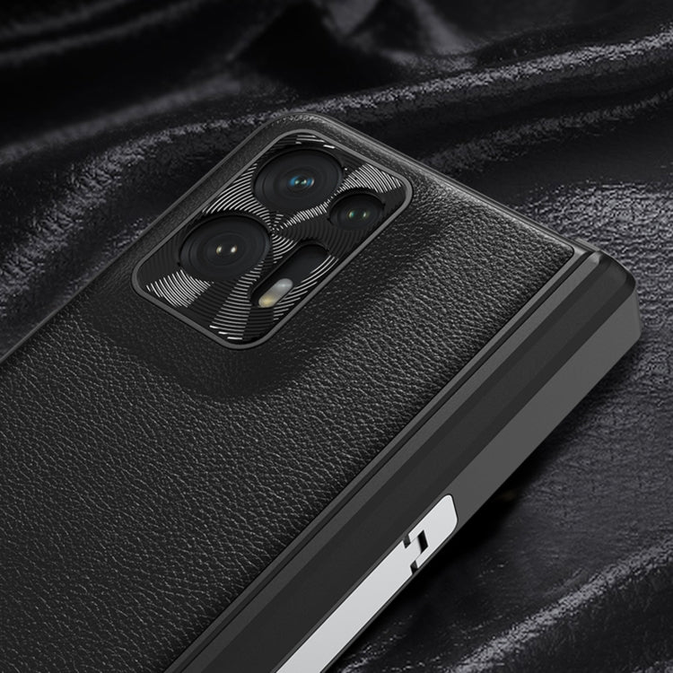 For OPPO Find N2 GKK Magnetic Hinge Flip Leather Phone Case with Holder(Green) - free shipping - PMC TechLife - Order now!