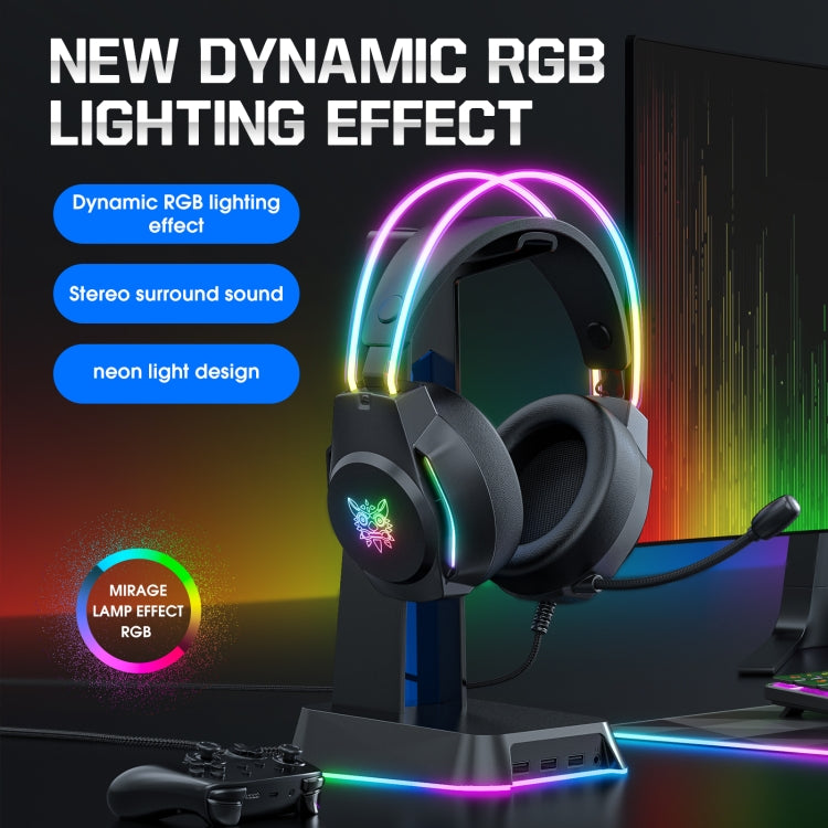 X26 USB+3.5mm RGB Wired Gaming Headset(Black) - Multimedia Headset by PMC TechLife | Online Shopping South Africa | PMC TechLife