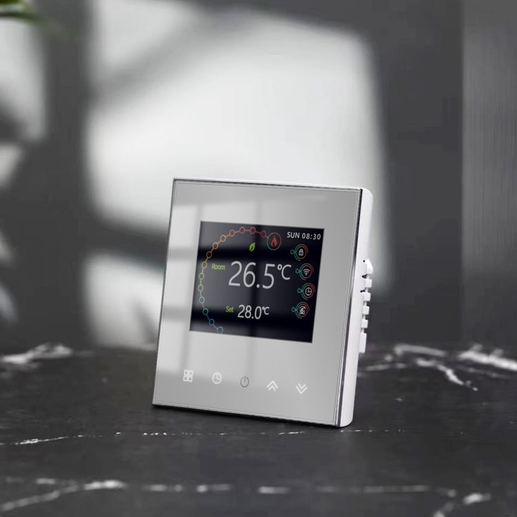 BHT-2002GBLM 220V Smart Home Heating Thermostat Electric Heating WiFi Thermostat with External Sensor Wire(Black) - Thermostat & Thermometer by PMC TechLife | Online Shopping South Africa | PMC TechLife